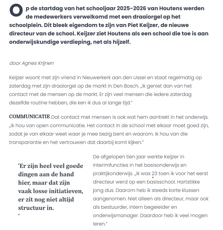 Houtens in de media
