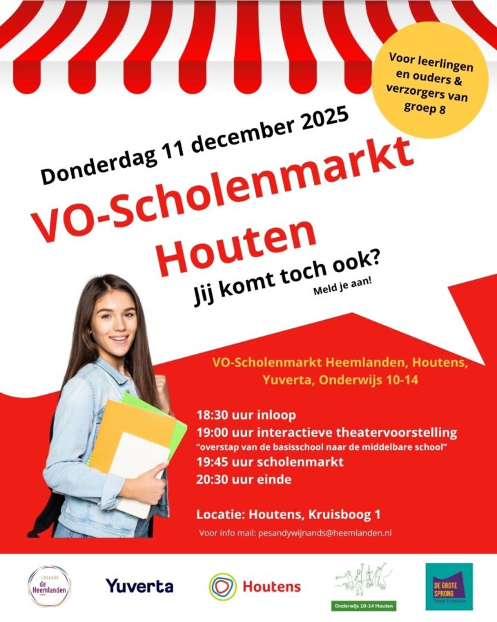 VO-Scholenmarkt middelbare scholen in Houten