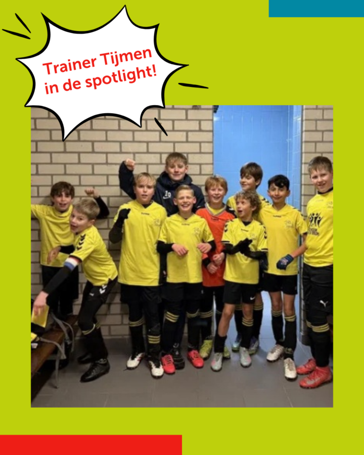 Trainer Tijmen in de krant